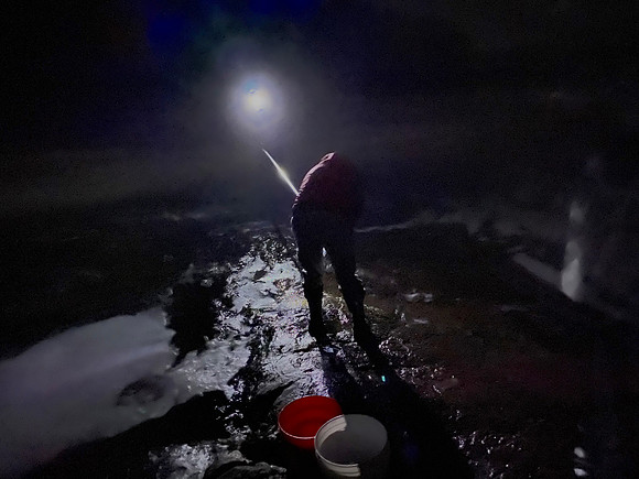 Dippin for Smelt at Night, Tupper Lake