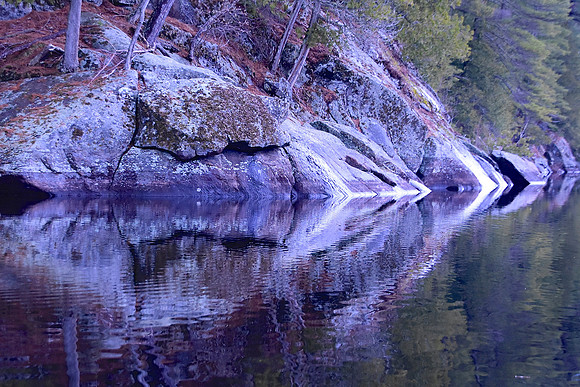 Rich Lake Rock Reflection, Newcomb 1