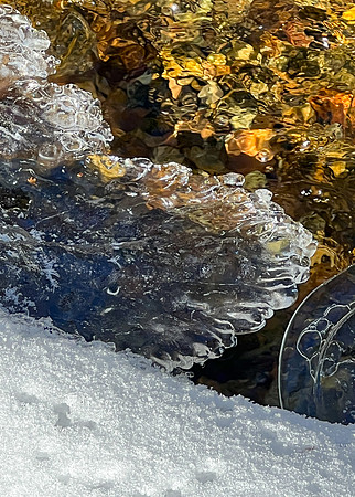 "Ice Menagerie", Schroon River, North Hudson