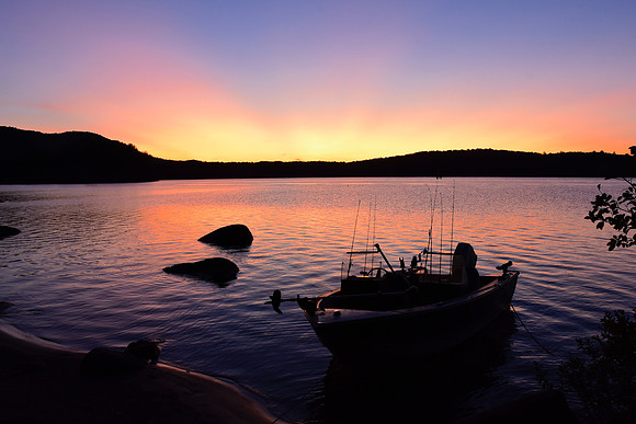 Sunset, Camping Long Lake