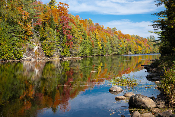 Franklin Falls, Downstream, Saranac River