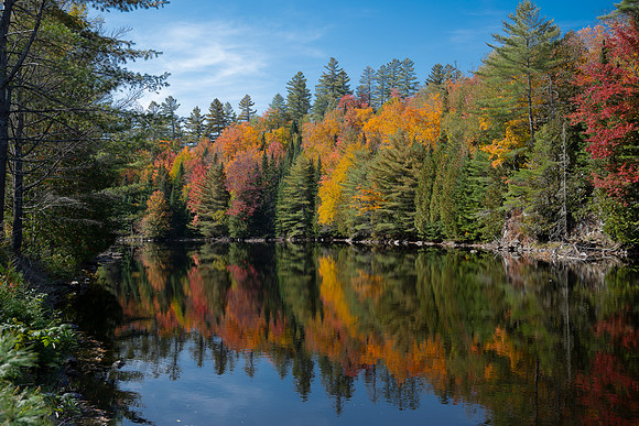 Upstream Franklin Falls, Saranac River, Wilmington