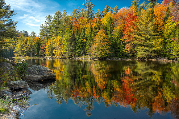 Below Franklin Falls, Saranac River