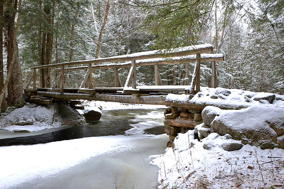Bridge at the Hoffman Notch Wilderness, Schroon Lake