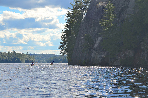 Lower Saranac Lake, Kayakers