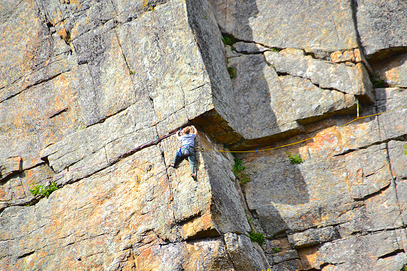 Rock Climber, Cascade Lakes, Keene