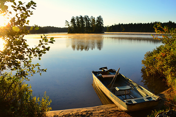 Sunrise, Camping Follensby Clear Pond