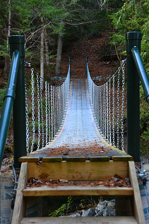 Suspension Bridge, Schroon River, North Hudson