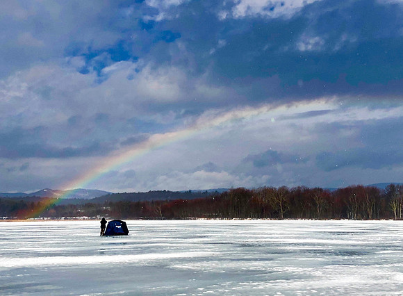 Rainbow, Ice Fishing, Lake Champlain