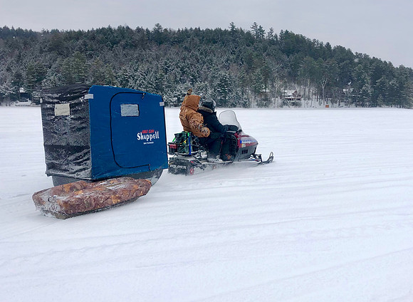 Going Ice Fishing, Schroon Lake