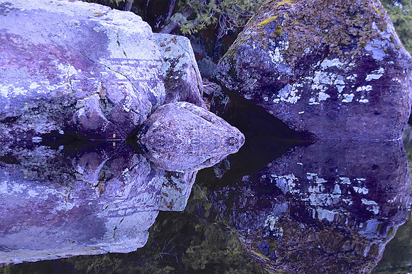 Rich Lake Rock Reflection, Newcomb 4