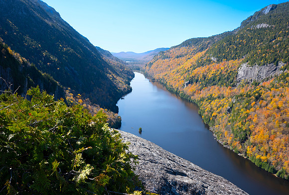 Lower Ausable Lake, Fish Hawk Cliffs, Fall 7
