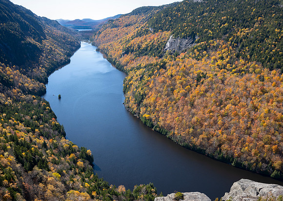 Lower Ausable Lake, Fish Hawk Cliffs, Fall 14