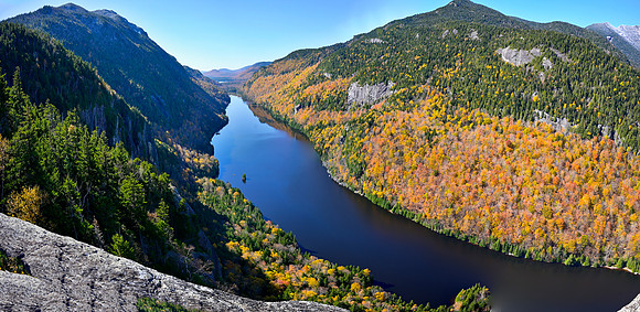 Lower Ausable Lake, Fish Hawk Cliffs, Fall 4