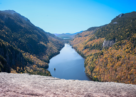 Lower Ausable Lake, Fish Hawk Cliffs, Fall 13