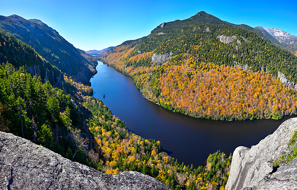 Lower Ausable Lake, Fish Hawk Cliffs, Fall 5