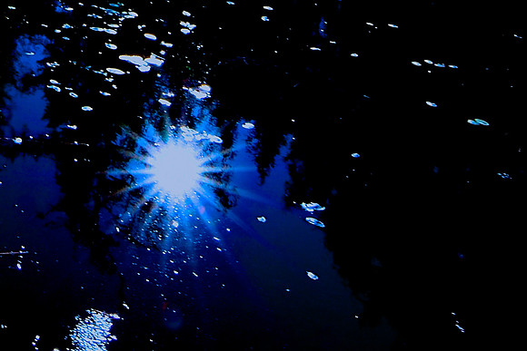 Sun's Reflection, Wolf Pond, North Hudson